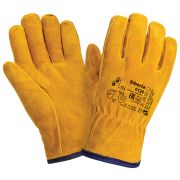 Перчатки спилковые SIBERIA 0128 (цельный спилок; иск. мех)