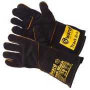Краги из спилка черного цвета с широким раструбом GWARD Track Black 20
